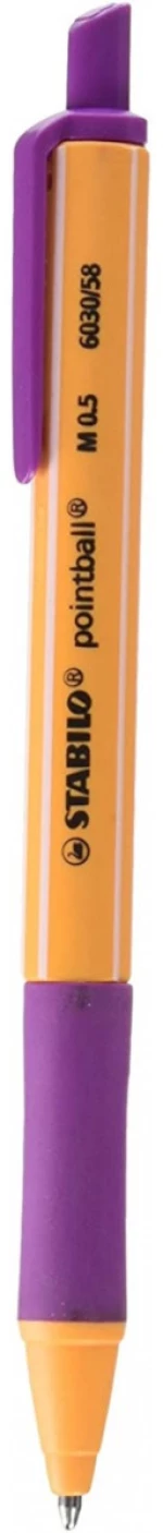 6030/58 Stabilo Στυλό Ballpoint 0.5mm Λιλά Μελάνι