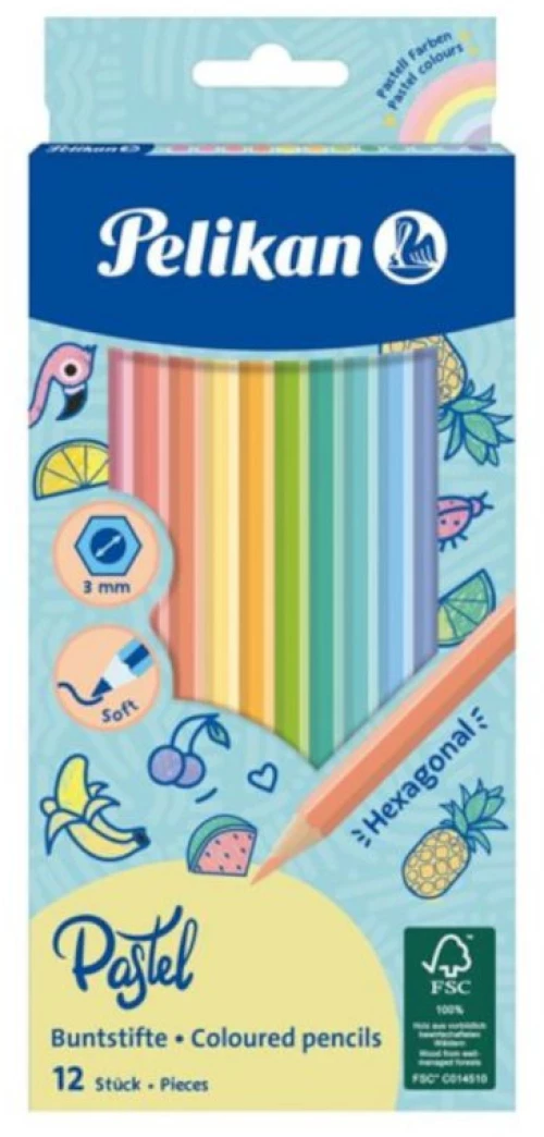 Pelikan 12 Pastel coloured Pencils