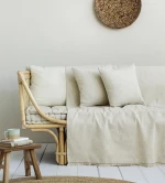 Ριχτάρι Τριθέσιο (180x300) Waves Ivory nima