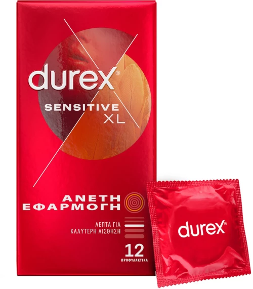 DUREX sensitive άνετη εφαρμογή 12τεμάχια