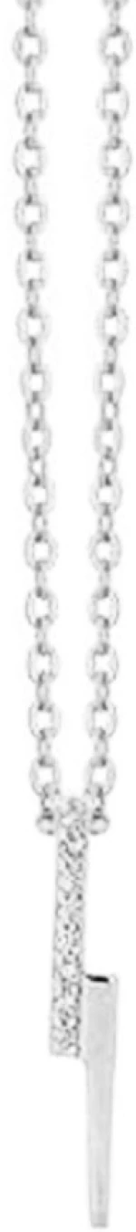 Κολιέ Ασήμι Κεραυνός με zircon 42-45cm Prince 613-1