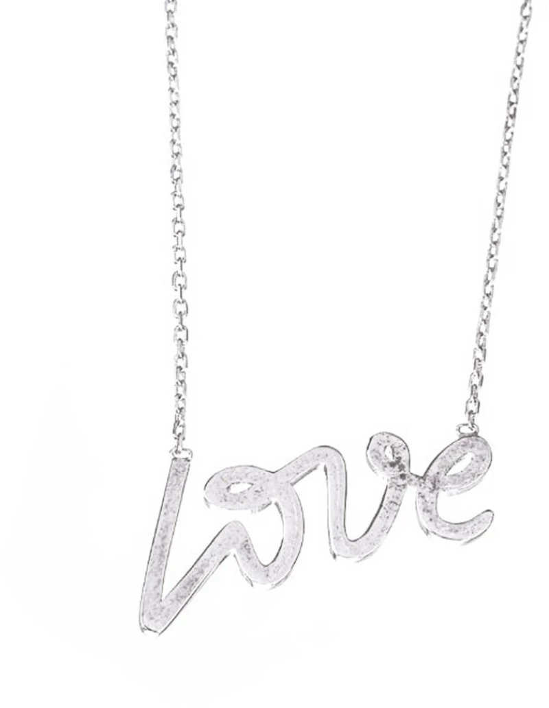 Κολιέ "LOVE" Ασημένιο 925 Gatsa 42-45cm μήκος κωδ ΚΛ0694