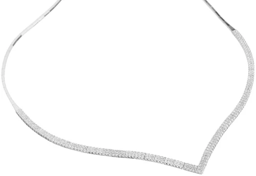 Κολιέ Ριβιέρα σε Ασήμι 925 με zircon Gatsa 3779