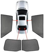 OPEL ASTRA K 5D 2015+ ΚΟΥΡΤΙΝΑΚΙΑ ΜΑΡΚΕ CAR SHADES - 4 ΤΕΜ.