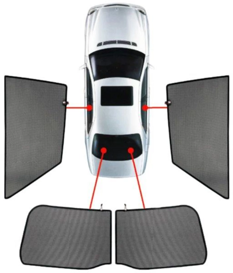BMW ΣΕΙΡΑ 3 E90 4D 05-12 ΚΟΥΡΤΙΝΑΚΙΑ ΜΑΡΚΕ CAR SHADES - 4 ΤΕΜ.