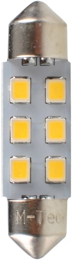 ΛΑΜΠΑΚΙΑ ΠΛΑΦΟΝΙΕΡΑΣ C5W 12V SV8.5 36mm 0,5W 6xSMD2835 LED OSRAM ΛΕΥΚΟ  BLISTER 2ΤΕΜ. M-TECH