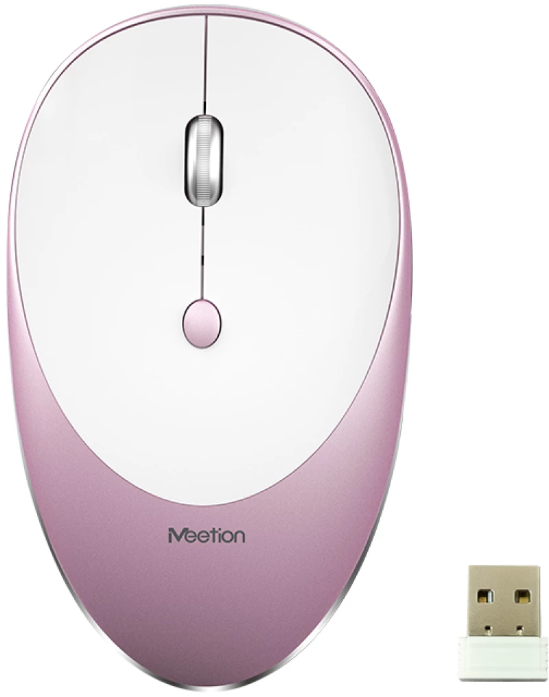 Meetion MT-R600 2.4G Ασύρματο Ποντίκι / Ροζέ Χρυσό