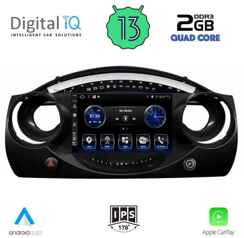 DIGITAL IQ BXH 3063_CPA (9inc) MULTIMEDIA TABLET OEM MINI COOPER (R50-R52-R53) mod. 2000-2006