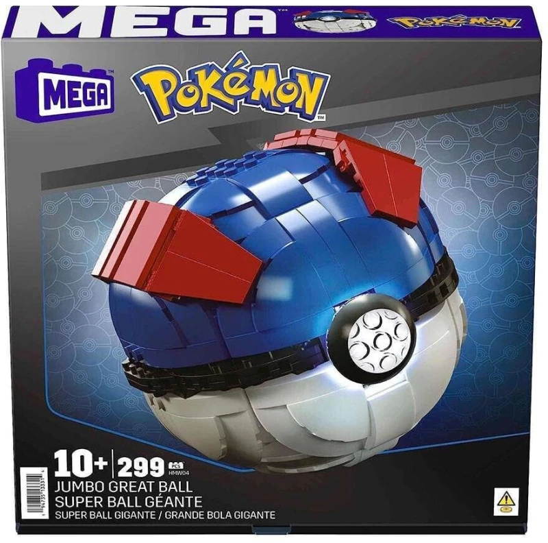 MEGA BLOKS POKEMON JUMBO GREAT BALL- HMW04