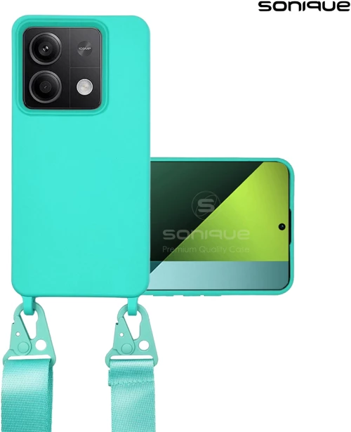 Θήκη Σιλικόνης με Strap CarryHang Sonique Xiaomi Redmi Note 13 5G Γαλάζιο - Sonique - Γαλάζιο - Redmi Note 13 5G - Θήκες Πλάτης