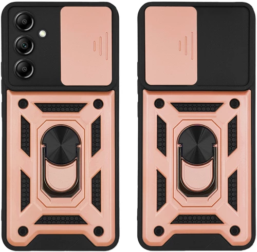 Θήκη Ring Armor CamPro Sonique για Samsung Galaxy A14 4G / Galaxy A14 5G Ροζ Χρυσό - Sonique - Ροζ Χρυσό - Galaxy A14 4G, Galaxy A14 5G - Θήκες Πλάτης