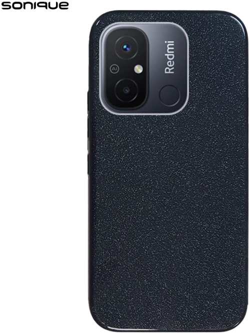 Θήκη Σιλικόνης Sonique Shiny Xiaomi Redmi 12C Μαύρο - Sonique - Μαύρο - Redmi 12C - Θήκες Πλάτης
