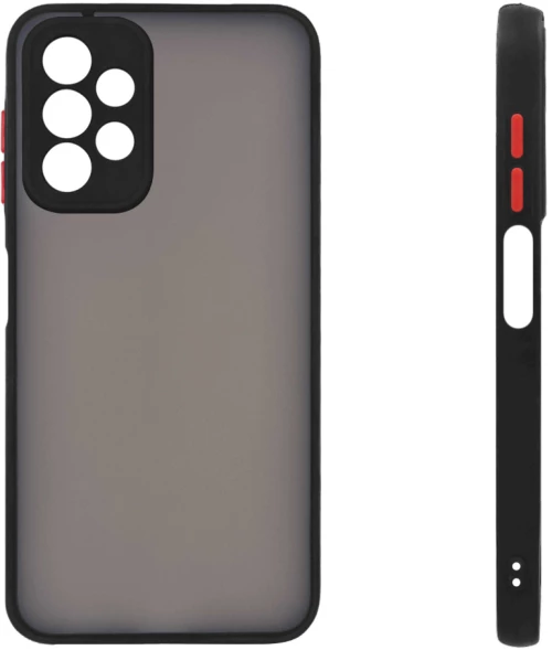 Θήκη Σιλικόνης Color Button Bumper Sonique Samsung Galaxy A23 5G / Galaxy A23 4G Μαύρο - Sonique - Μαύρο - Galaxy A23 4G, Galaxy A23 5G