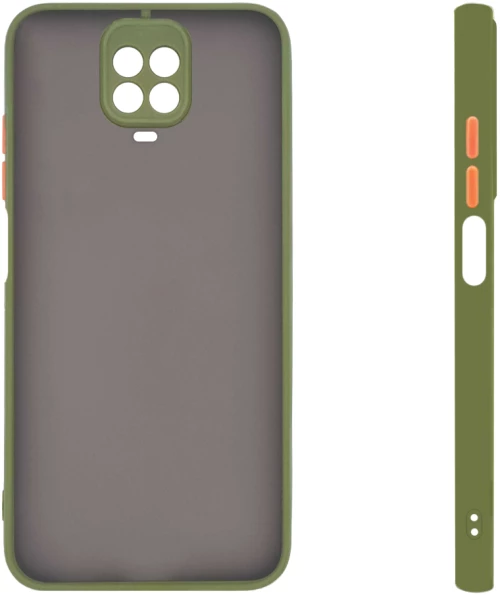 Θήκη Σιλικόνης Color Button Bumper Sonique Xiaomi Redmi Note 9S/9 Pro Πράσινο Ανοιχτό - Sonique - Πράσινο Ανοιχτό - Redmi Note 9S/9 Pro - Θήκες Πλάτης