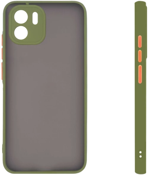 Θήκη Σιλικόνης Color Button Bumper Sonique Xiaomi Redmi A1 / Redmi A2 Πράσινο Ανοιχτό - Sonique - Πράσινο Ανοιχτό - Redmi A1, Redmi A2 - Θήκες Πλάτης