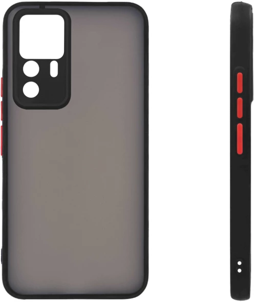 Θήκη Σιλικόνης Color Button Bumper Sonique Xiaomi Xiaomi 12T  / Xiaomi 12T Pro Μαύρο - Sonique - Μαύρο - Xiaomi 12T, Xiaomi 12T Pro - Θήκες Πλάτης