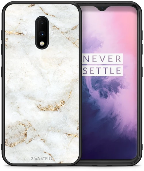 White Gold Marble - OnePlus 7 case