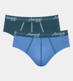 Sloggi Men Start Midi Ανδρικά Σλιπ 2ΤΜΧ Βαμβάκι 10206949-V017