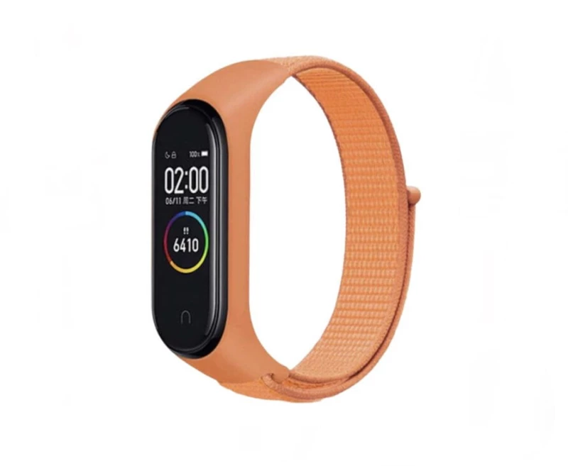 Woven Texture Λουράκι Υφασμάτινο Πορτοκαλί (Mi Band 3/Mi Smart Band 4)