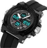Ψηφιακό/αναλογικό ρολόι χειρός – Skmei - 2065 - Black/Black