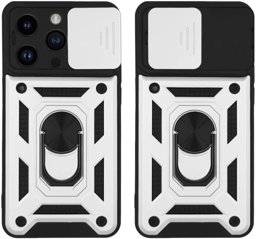 Θήκη Ring Armor CamPro Sonique για Apple iPhone 14 Pro Ασημί - Sonique - Ασημί - iPhone 14 Pro - Θήκες Πλάτης