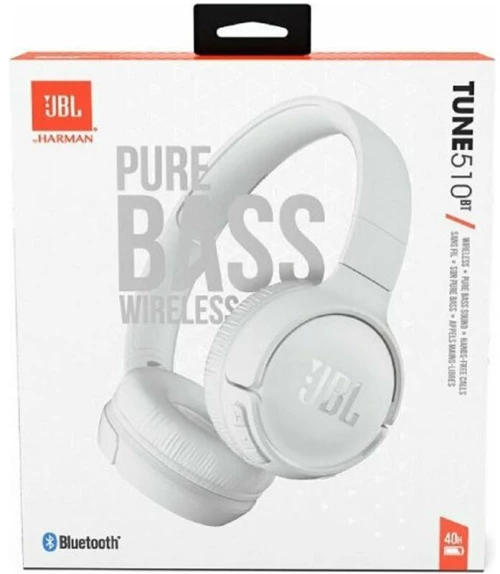 JBL Tune 510BT Ασύρματα Bluetooth Ακουστικά White