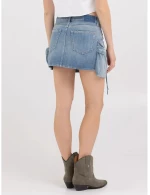 Replay Women Cargo Miniskirt Denim