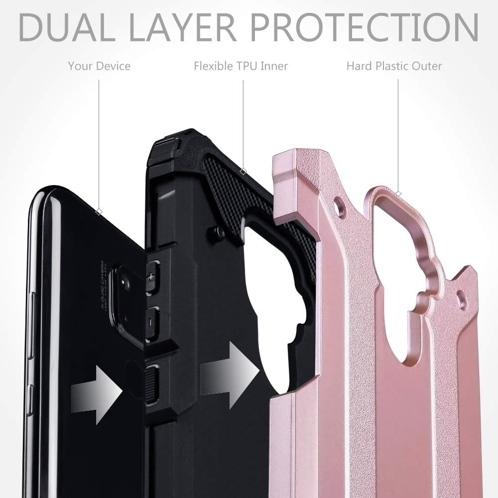 Terrapin Ανθεκτική Θήκη Double Layer Impact Huawei Mate 30 Lite - Rose Gold (131-083-118)