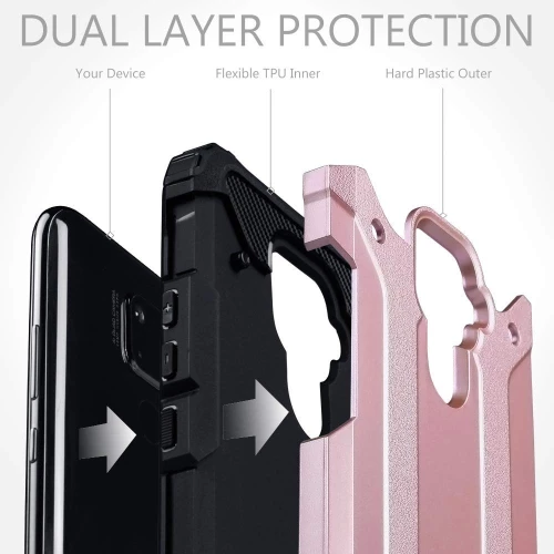 Terrapin Ανθεκτική Θήκη Double Layer Impact Huawei Mate 30 Lite - Rose Gold (131-083-118)