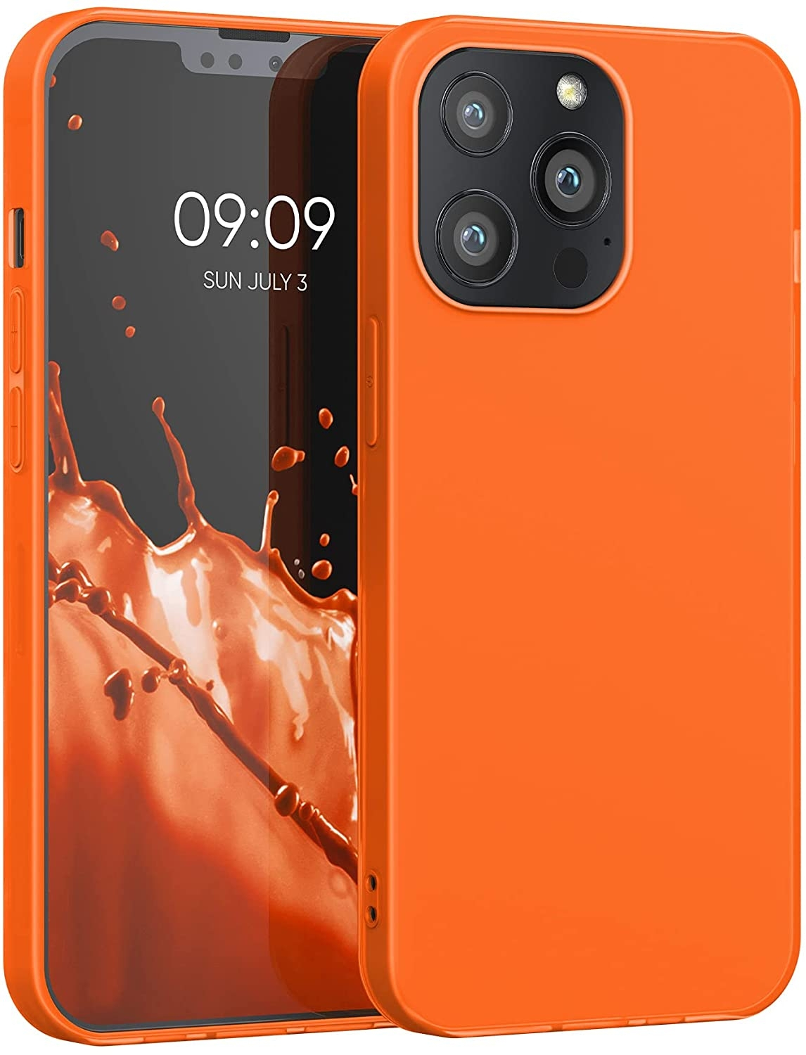 KWmobile Θήκη Σιλικόνης Apple iPhone 13 Pro - Neon Orange (55957.69)