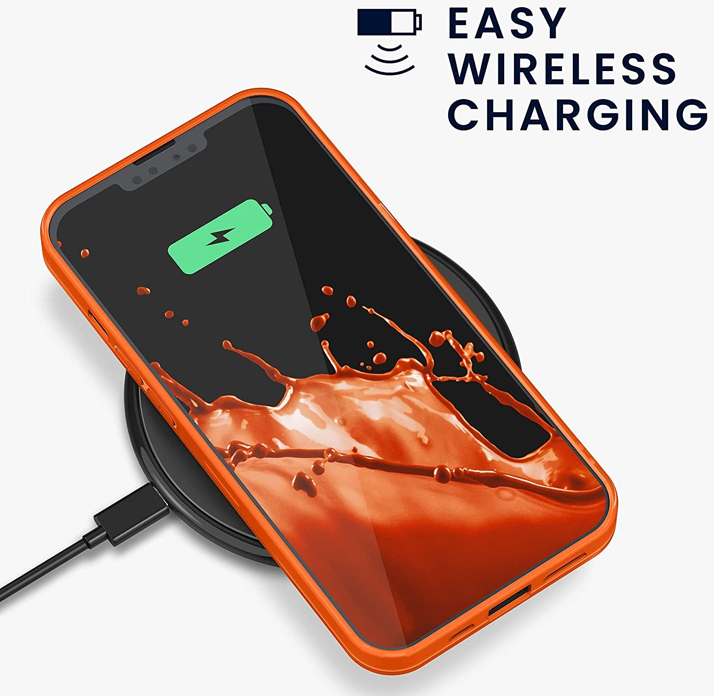 KWmobile Θήκη Σιλικόνης Apple iPhone 13 Pro - Neon Orange (55957.69)