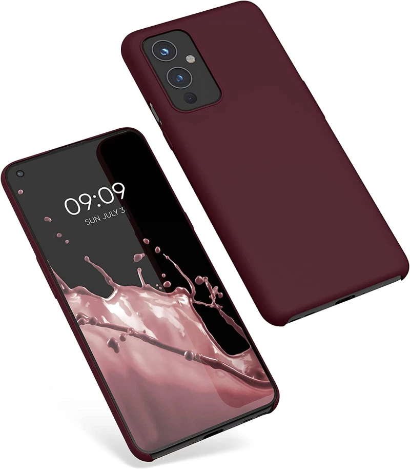KWmobile Soft Flexible Rubber Cover - Θήκη Σιλικόνης OnePlus 9 - Tawny Red (56040.190)
