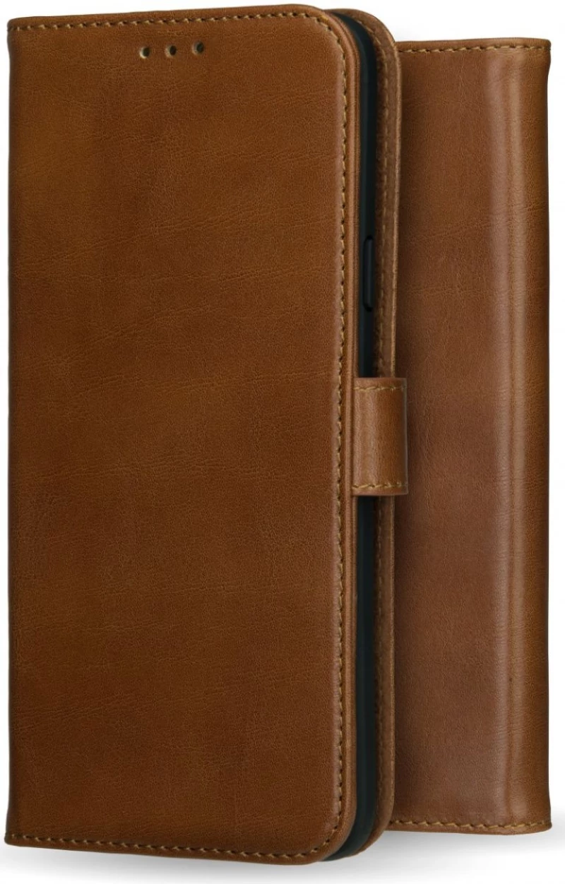 Rosso Deluxe Δερμάτινη Θήκη Πορτοφόλι Apple iPhone XS Max - Brown (8719246158377)