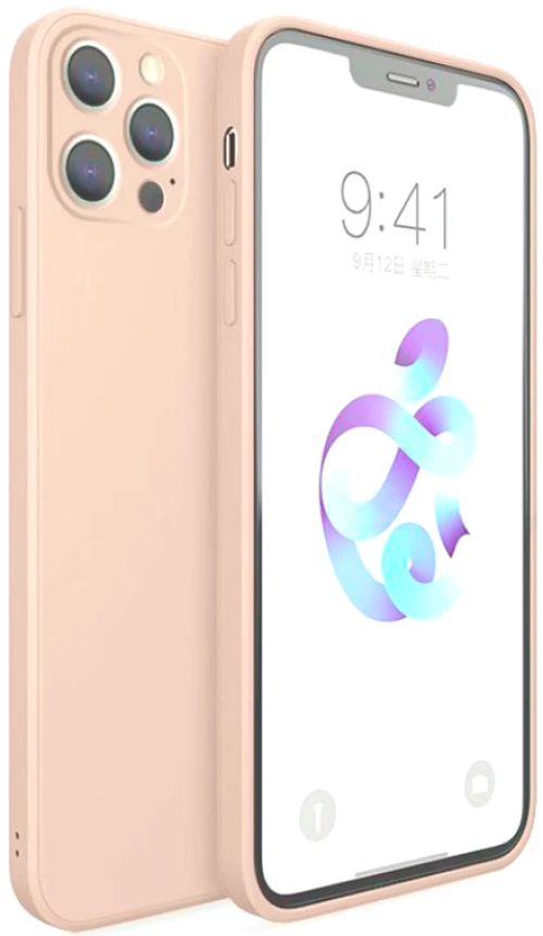 Bodycell Square Liquid Θήκη Σιλικόνης - Apple iPhone 13 Pro - Pink (5206015058042)