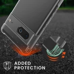 KWmobile Διάφανη Θήκη Σιλικόνης με Λουράκι Λαιμού - Google Pixel 7 - Transparent / Black (58370.03)