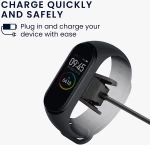 KW Καλώδιο Φόρτισης USB - Xiaomi Mi Band 4 - 95.5cm - Black (58888.01)