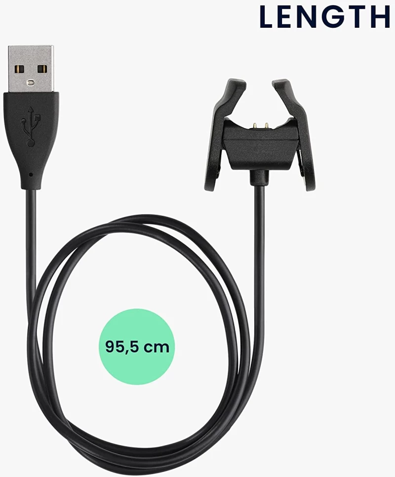 KW Καλώδιο Φόρτισης USB - Xiaomi Mi Band 4 - 95.5cm - Black (58888.01)
