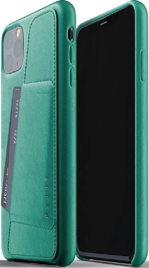 MUJJO Full Leather Wallet Case - Δερμάτινη Θήκη-Πορτοφόλι Apple iPhone 11 Pro Max - Alpine Green (MUJJO-CL-004-GR)