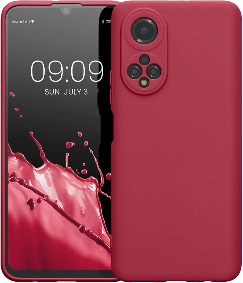 KWmobile Θήκη Σιλικόνης Honor X7 με Πλαίσιο Κάμερας - Fuchsia Matte (58420.100)