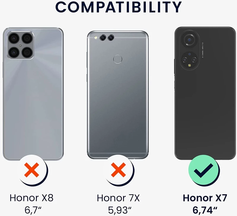 KWmobile Θήκη Σιλικόνης Honor X7 με Πλαίσιο Κάμερας - Fuchsia Matte (58420.100)