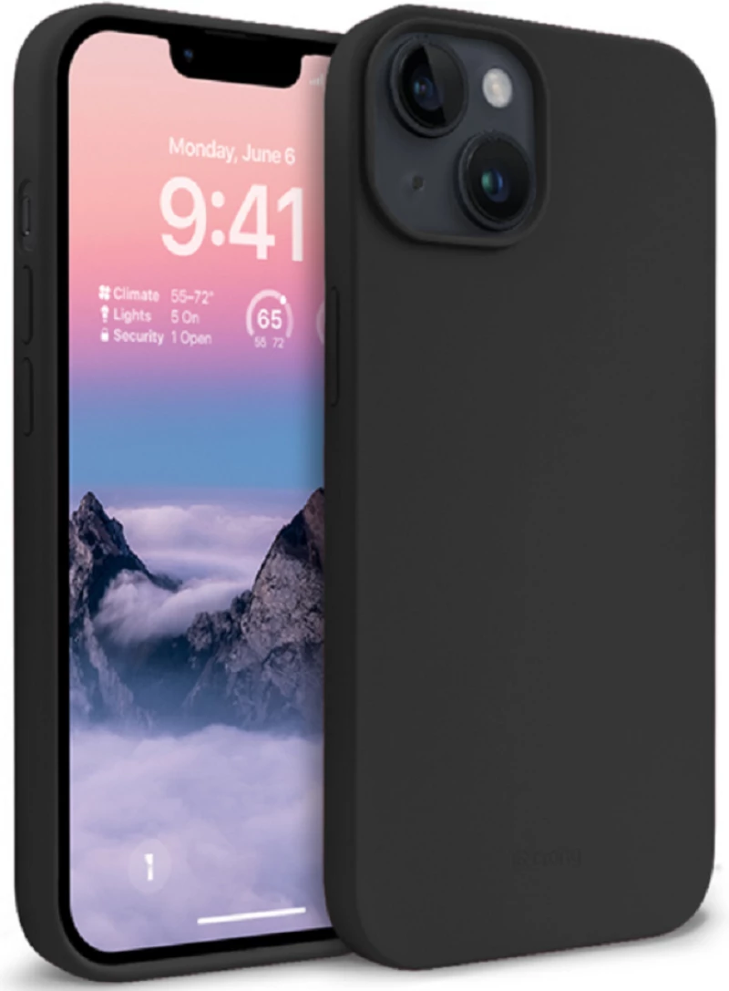 Crong Color Θήκη Premium Σιλικόνης Apple iPhone 14 Plus - Black (CRG-COLR-IP1467-BLK)