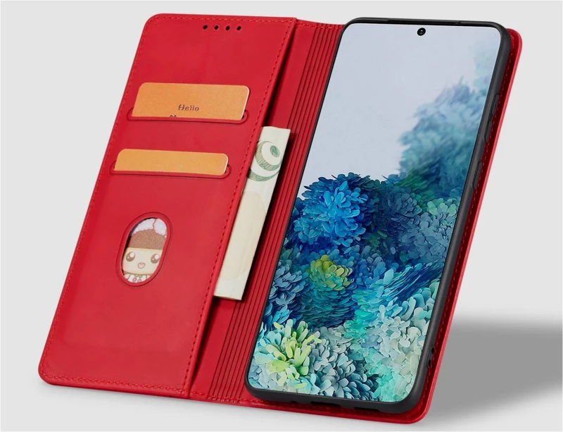 Bodycell Θήκη - Πορτοφόλι Samsung Galaxy A23 - Red (5206015015298)