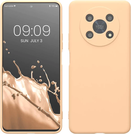 KWmobile Θήκη Σιλικόνης Honor Magic4 Lite με Πλαίσιο Κάμερας - Macchiato (58580.245)