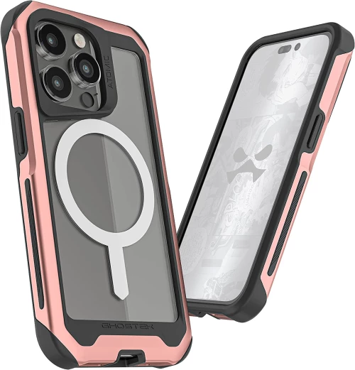 Ghostek Atomic Slim 4 - Ανθεκτική Θήκη MagSafe Apple iPhone 14 Pro - Pink (GHOCAS3089)