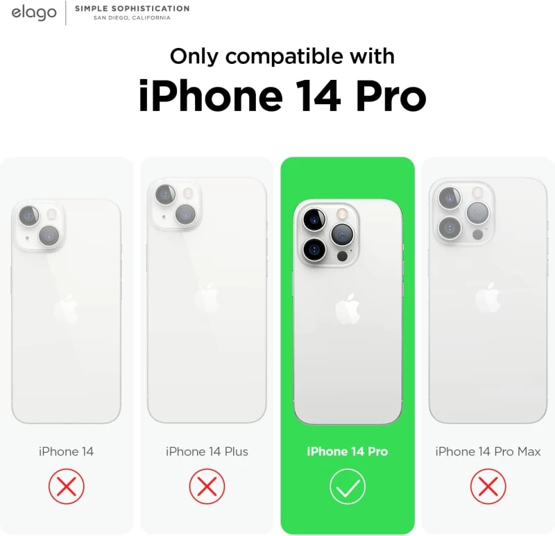 Elago Armor Case - Ανθεκτική Θήκη Σιλικόνης Apple iPhone 14 Pro - Dark Green (ES14AM61PRO-DGR)