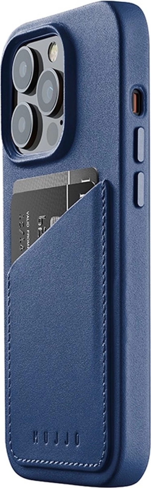 MUJJO Full Leather Wallet Case - Δερμάτινη Θήκη-Πορτοφόλι Apple iPhone 14 Pro - Blue (MUJJO-CL-028-BL)