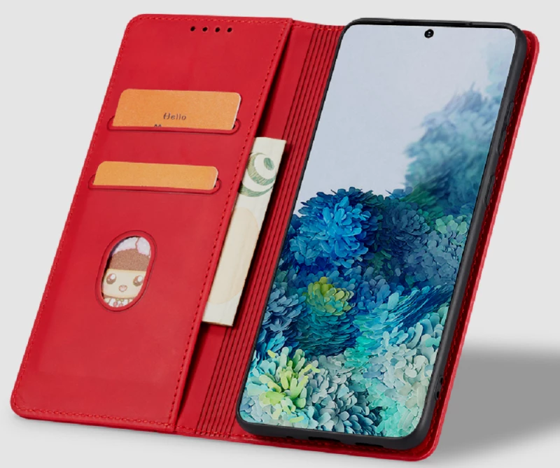 Bodycell Θήκη - Πορτοφόλι Xiaomi Redmi A1 - Red (5206015018657)
