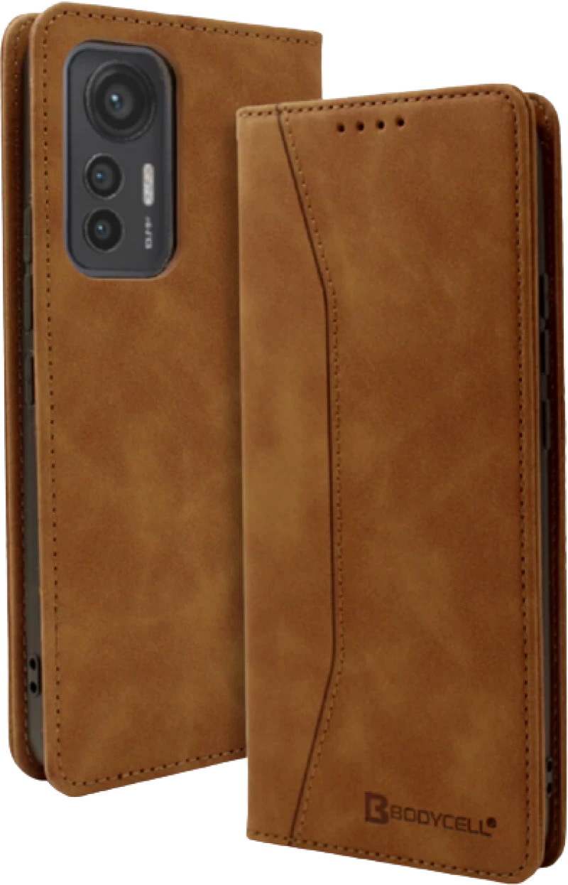 Bodycell Θήκη - Πορτοφόλι Xiaomi 12 Lite - Brown (5206015005046)