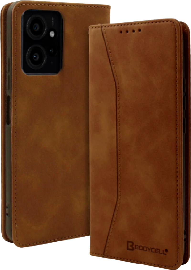 Bodycell Θήκη - Πορτοφόλι Xiaomi Redmi Note 12 4G - Brown (5206015019456)