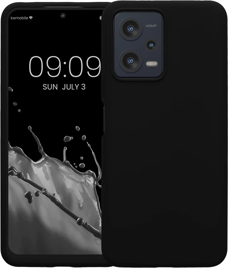 KWmobile Soft Flexible Rubber Cover - Θήκη Σιλικόνης Xiaomi Redmi Note 12 5G / Poco X5 - Black (60889.01)